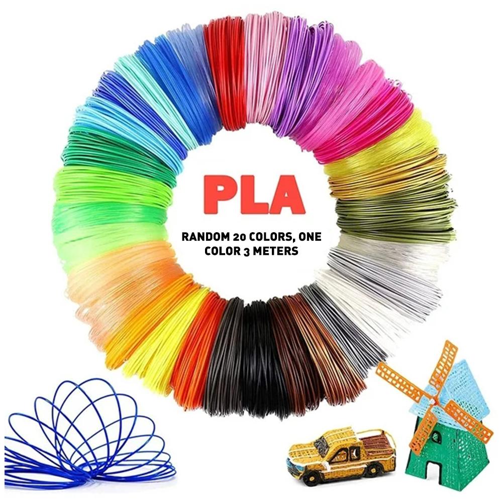 32 Colors 3D Pen Filament 1.75mm PLA Refills 10Feet 3m Each Color Total 320Feet 96m High Quality 3D Printing Filament for 3D Pen