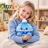 Office Desk Stress Relievers Giant Dumpling Plush Pillow, Cute Stuffed Steamed Bun Toy, Soft Unique Gifts for Friends Family Food Decompression Fidget