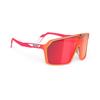 RUDYPROJECT SPINSHIELD Sport-Sonnenbrille Fade Coral Matt für Straße und Golf, Mandarin, Multi-Laser Rot, Radfahren, Fahrräder, Joggen, (SP723846-0011)
