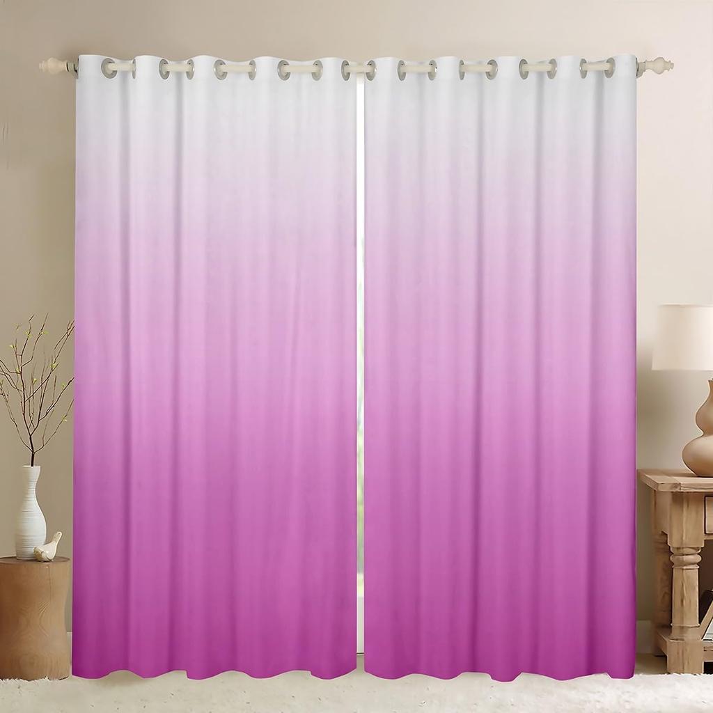 Gradient Window Curtain Ombre Curtains Panels Polyester Treatments Drapes Adults Teen Bedroom Living Room Blackout For Sitting Made Of