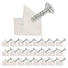A84E-Drawer Supports White Plastic Drawer Bottom Sagging With Screws For Furniture 50 Pcs
