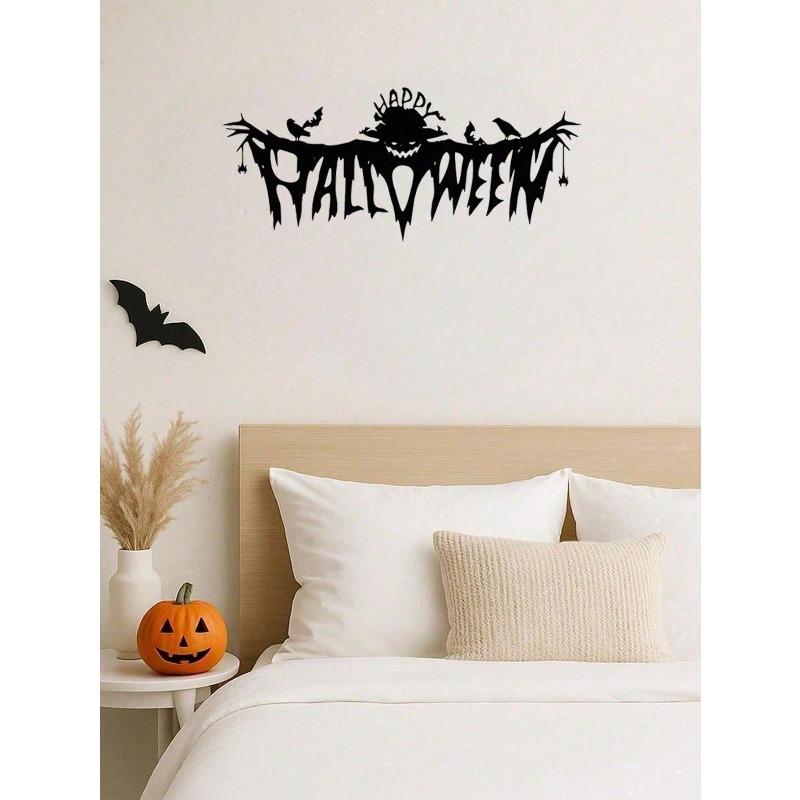 Gothic Halloween Metal Wall Art Macabre Wall Hanging Spooky Indoor Goth Decor Gift