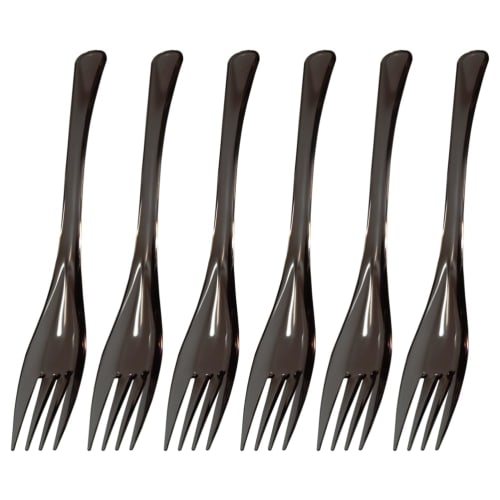 IJ Classic Fork Set of 6, 20cm, Perfect for Eating Fruit, Made in Japan, Bleach Safe, Perfect for Home Parties, Outdoor Activities, Camping, and More.