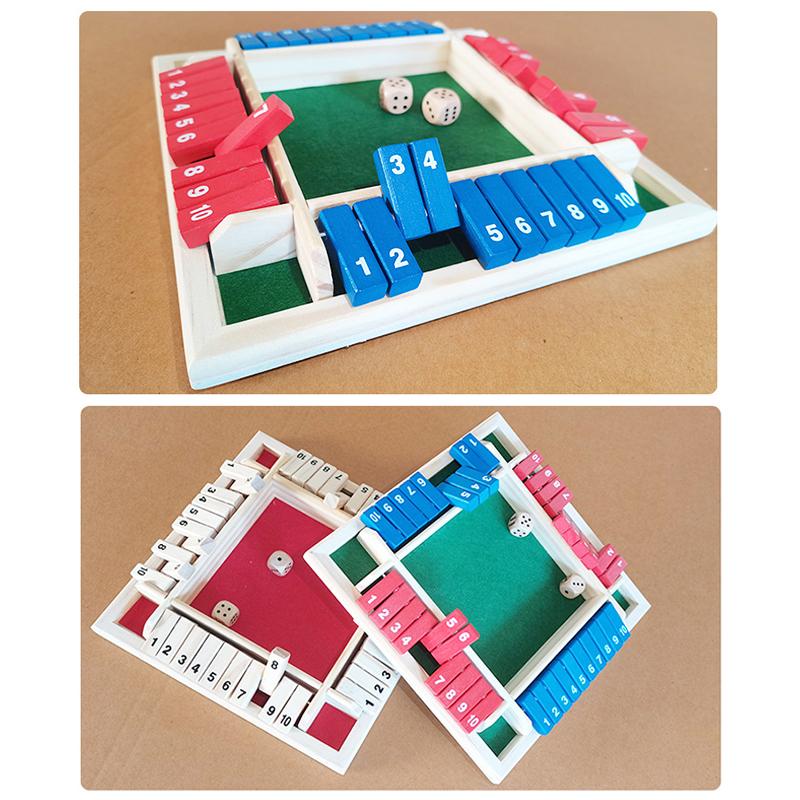 4 Players Shut The Box Wooden Traditional Pub Dice Family Kids Children GamingMöbel & Wohnen, Feste & Besondere Anlässe, Party- & Eventdekoration!