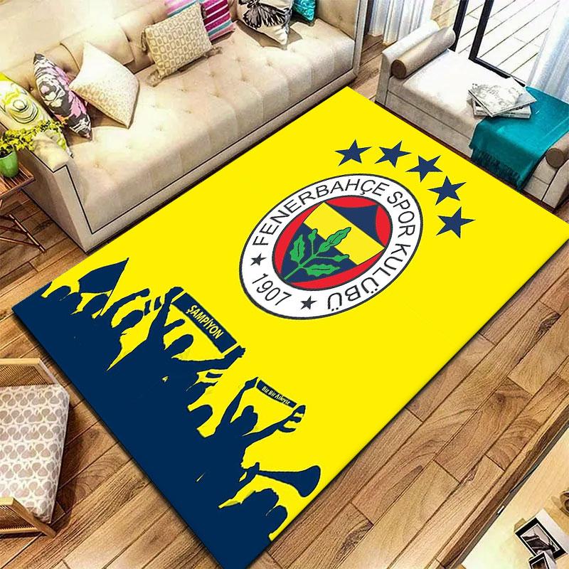 Fenerbahçe Sports Club Carpet Rug for Living Room Bedroom Home Sofa Decoration,Kids play Non-slip Floor Mat