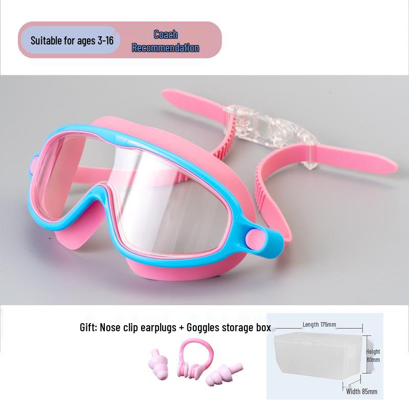 Best-Selling Kids' Large Frame Anti-Fog Waterproof Swim Goggles