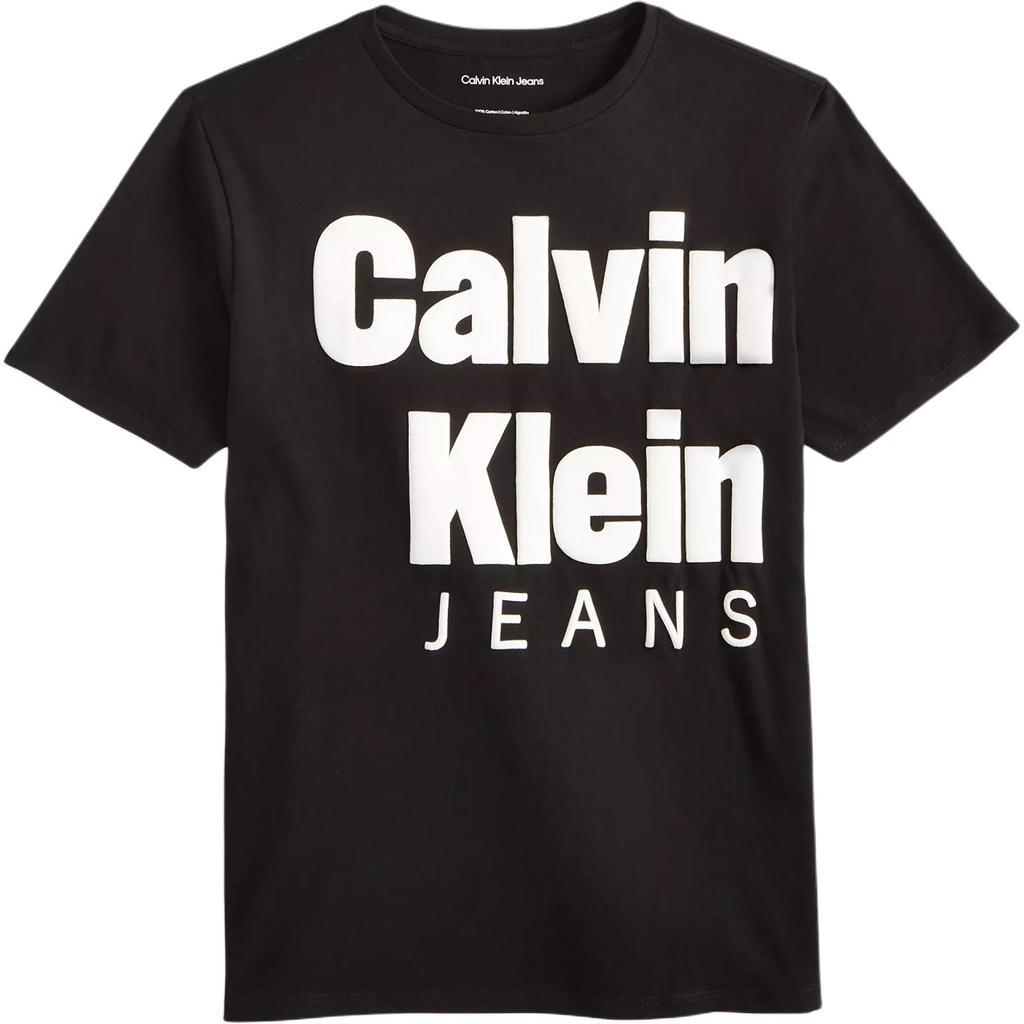 Calvin Klein Solid Color Round Neck Casual Fashion Short Sleeve T-Shirt Men Tops CKFIA10F-001