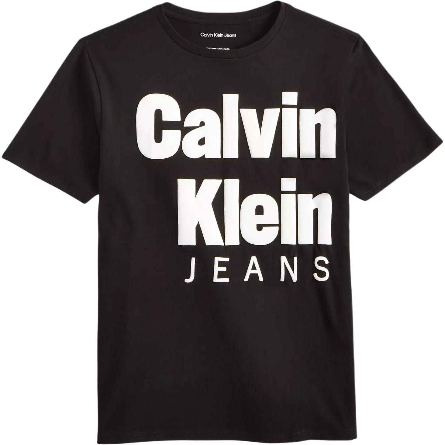 

Calvin Klein Solid Color Round Neck Casual Fashion Short Sleeve T-Shirt Men Tops CKFIA10F-001 L