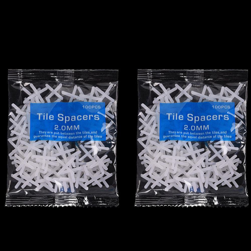 200PCS Tile Spacer Cross Ceramic Tile Leveling System Clips Spacer Construction Tools Floor Wall Laying Clips