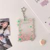 Shatterproof Acrylic ID Badge Holders Double Purpose Keychain Case for Fan Photos Gift Ideas & Everyday Carry Essential