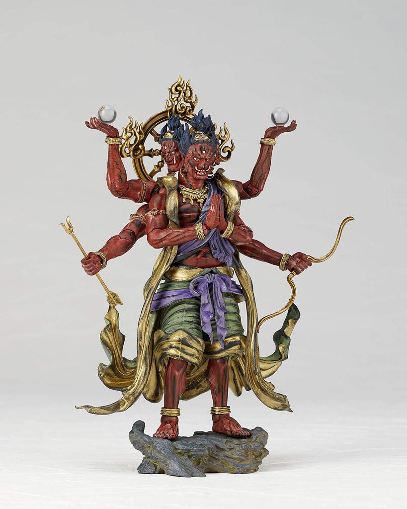 Takeya Shiki Jizai Okidashi Ashura Painted PVC & ABS Complete painted posable figure