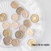 18Pcs/Bag Vintage Sticker Wax Stamp Seal Sticker For Diy Decorative Sticker