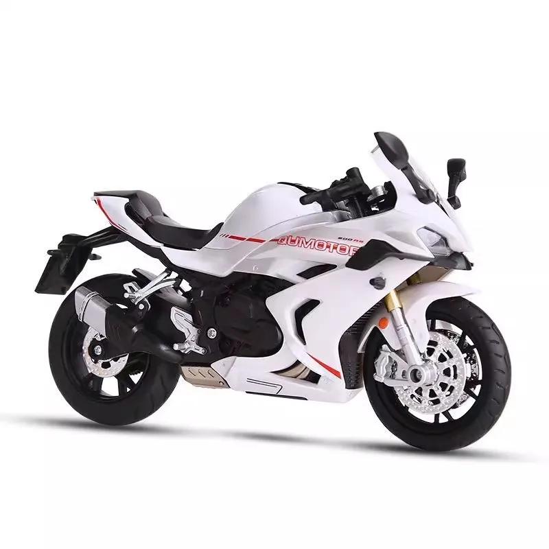 

1:12 QJMOTOR 600RS Імітація Сплаву QJ Модель Мотоцикла Вишукана Прикраса Звукова та Світлова Модель Іграшковий Автомобіль для Хлопчика Подарунок