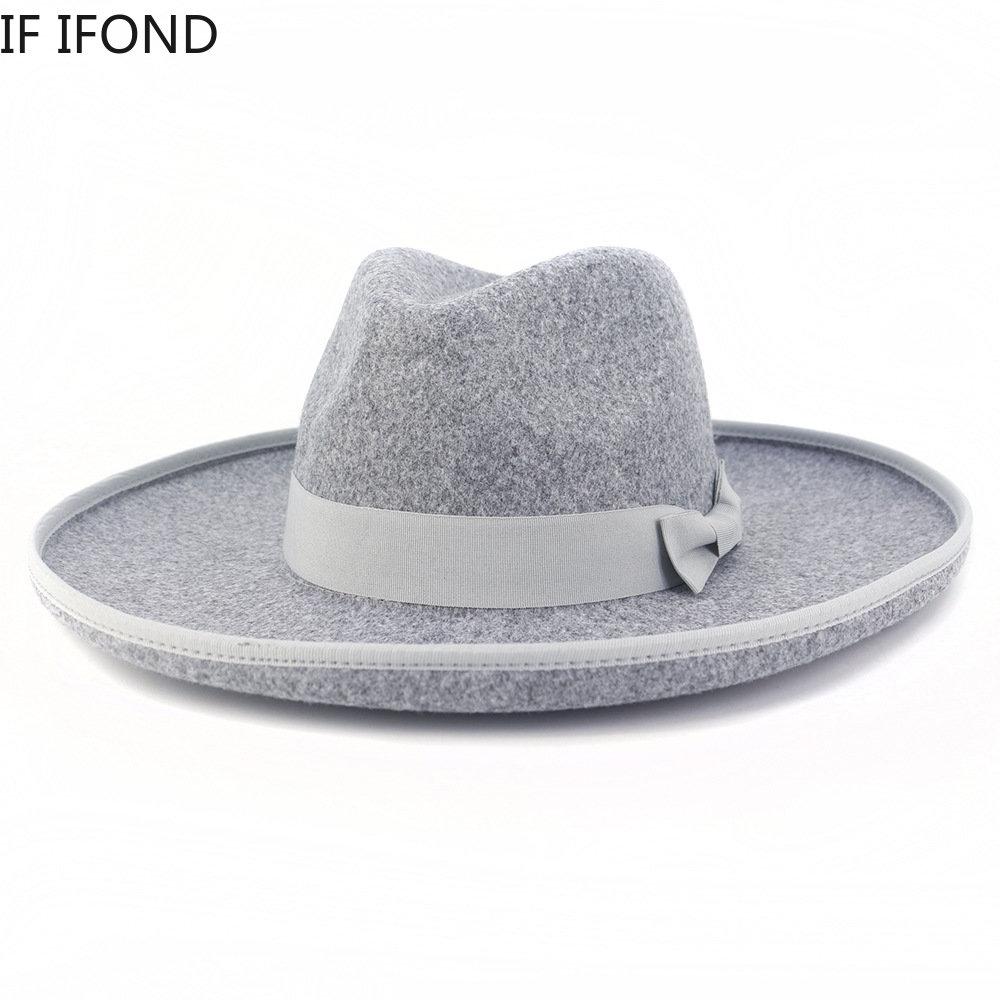 Neuestes Design Fedora Hut für Frauen Fascinator Rosa Hochzeitsdekoration Kirchenhüte Winter Wolle Panama Jazz Cap