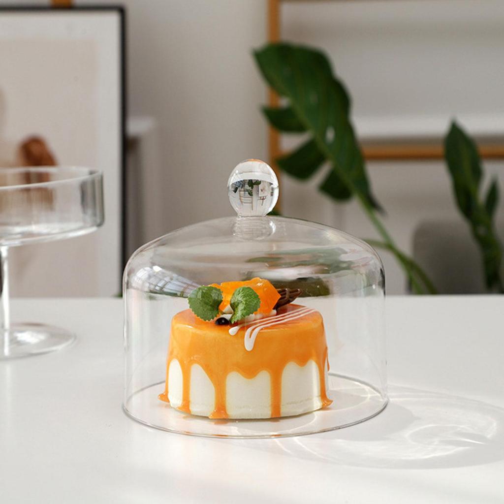 Dome Acrylic Cake Cover Transparent Cloche Lid Cake Cheese Food Dustproof Tall Cover Party Table Decoration Kitchen Supply