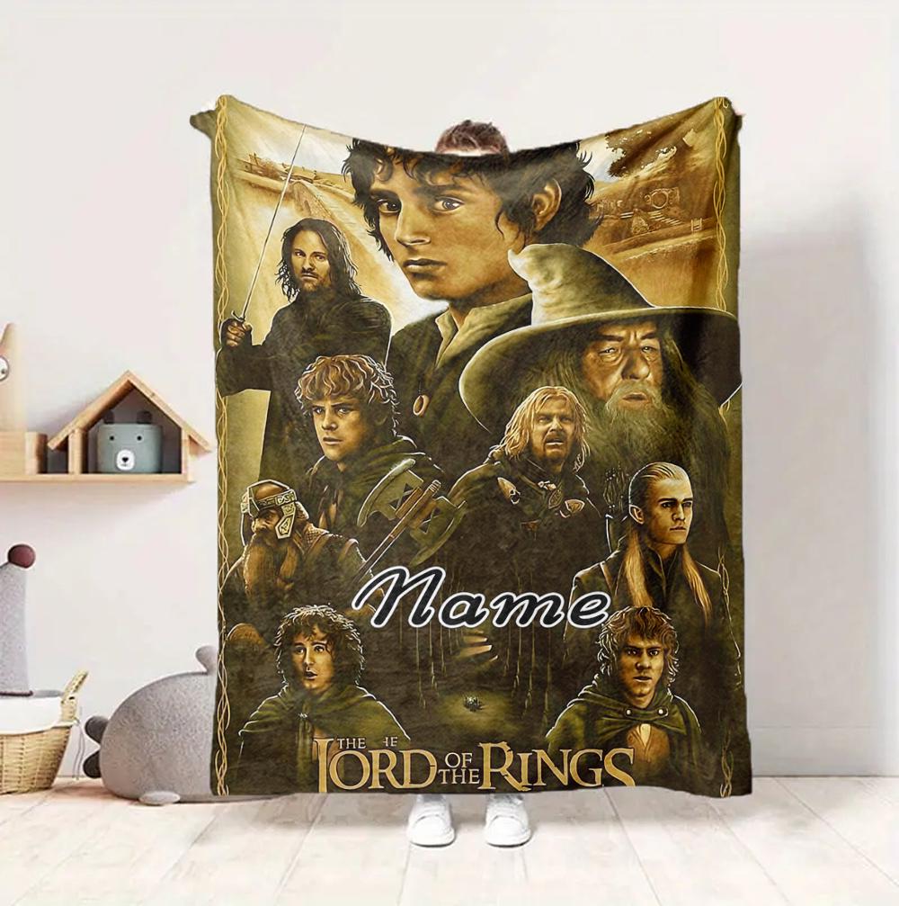 Custom Name Journey Courage Flannel Blanket Throw Blanket Soft Warm Sofa Bed home Decor Unique Gift