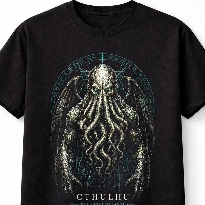 Cthulhu Lovecraft Cosmic Horror Eldritch Monster Unisex TShirt S