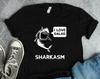 Sharkasm I Love Salad Shark Shirts, Shark Gifts, Beach Shirts, Pool Party Shirts, Ocean Life Shirt, Vegetarian Shirts