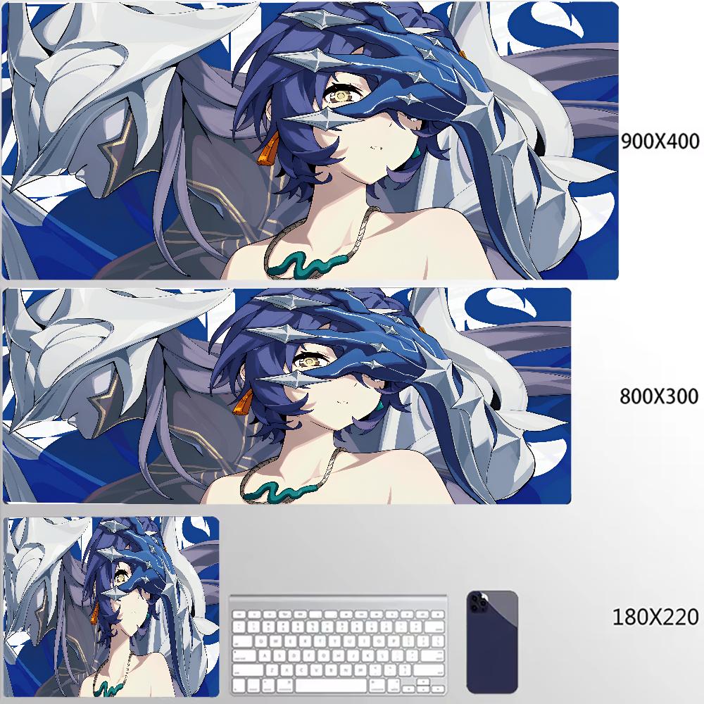 New Design Zenless Zone Zero Mouse Pad Ye Shunguang Remielle Sigrid XXL Large Mousepad Keyboard Pad Desk Mat Keyboard Mats