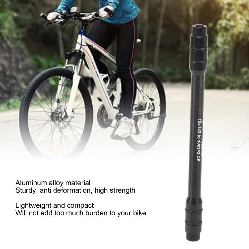 Black Quick Release Adapter 12mm to 10mm Axle Conversion Bike Hub Conversion Wheel Upgrades