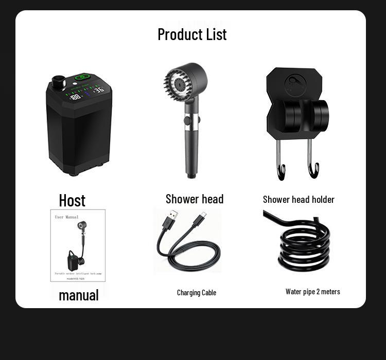 Portable Electric Shower for Outdoor and Dorm Use in Rural Areas