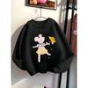 Girls' Crewneck Sweatshirt - Floral Pattern with Pastel Colors And Machine Washable, Spring And Autumn