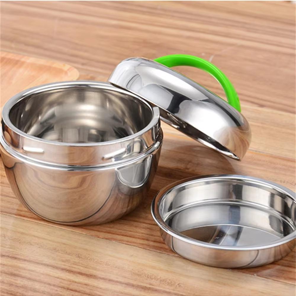 Double Layer Stainless Steel Thermal Lunch Box Anti-scalding Food Storage Box  Worker