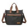 Women's Large Capacity Tote Bag Retro Student Crossbody Bag Canvas Shoulder Bag