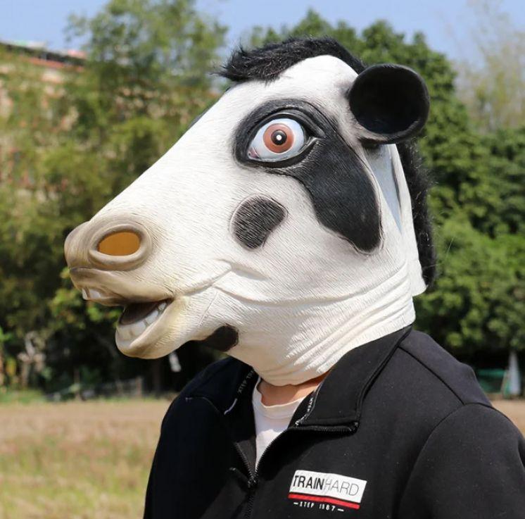 

Карнавальная забавная маска лошади