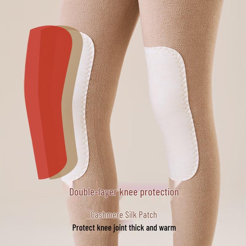 Miiow Women's Extra Warm Cashmere & Silk Lamb Fleece Thermal Leggings