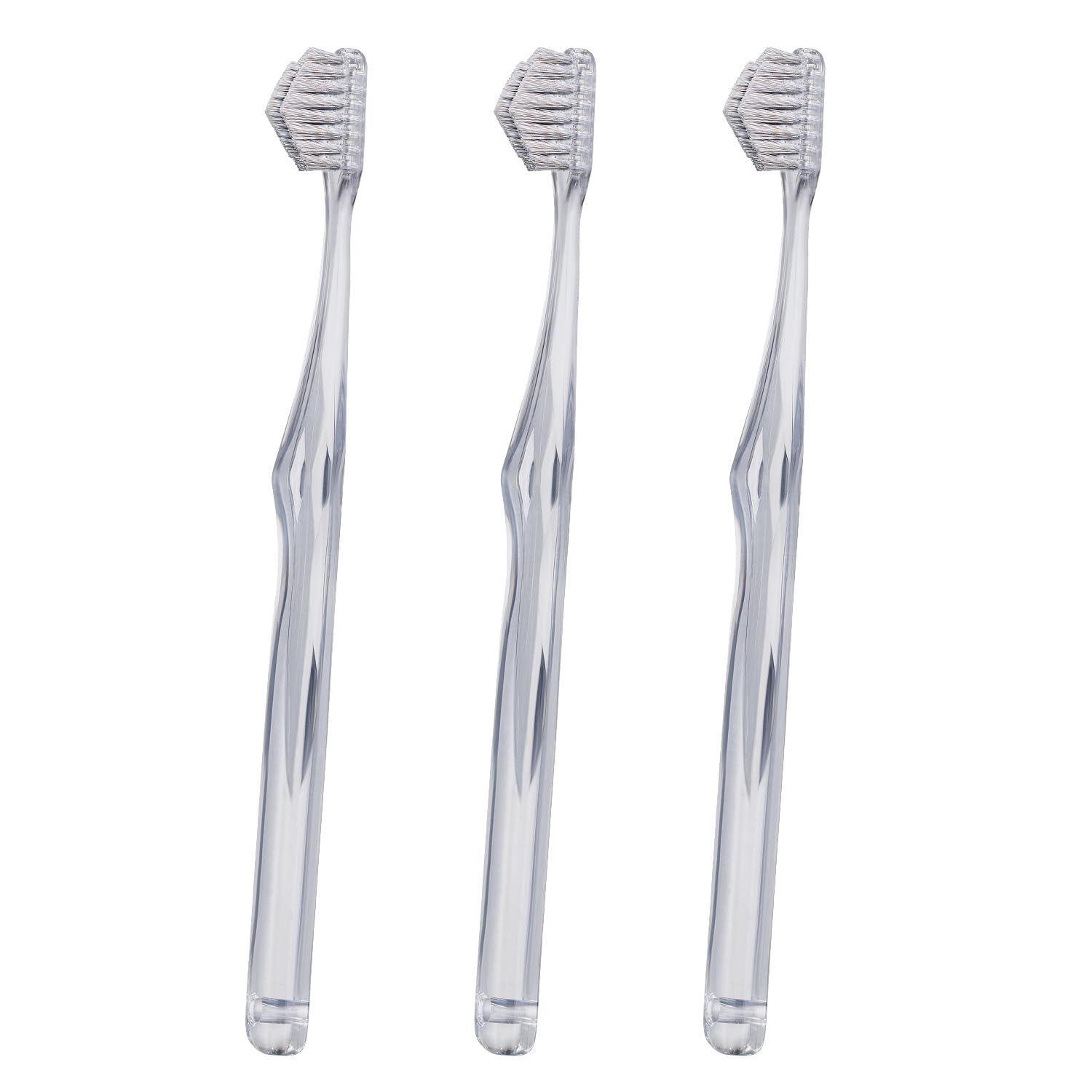

The Miracle Toothbrush Spiral Adult Clear Black 3-Pack: Removes dirt with just a swipe! [Authentic Product] [Official]