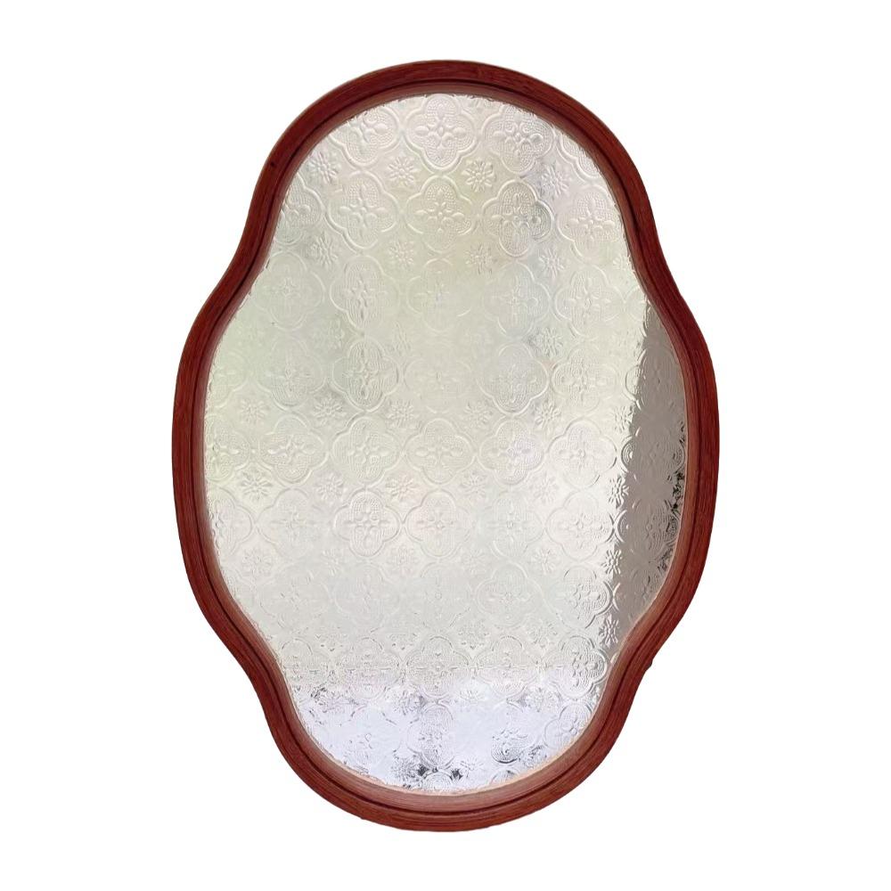 Elegant Oval Oval Glass Tea Set Multi-functional Glass Storage Box Wooden Wooden Tray Fruit Display