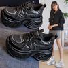 Inner Heightening Dad Shoes Women's Shoes New Explosive Autumn Breathable Mesh Thick-soled Muffin Sports and Leisure Little White Shoes