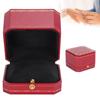 2PCS Ring Box Jewelry Storage Display Ring Gift Case for Proposal Engagement WeddingRed