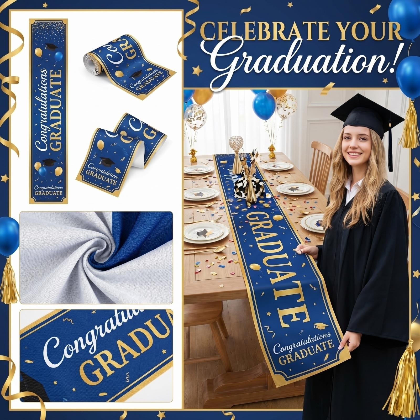 

Graduation Table Flag Restaurant Party Festival Decoration Decoration Supplies Printed Tablecloth Table Decoration Cloth one size