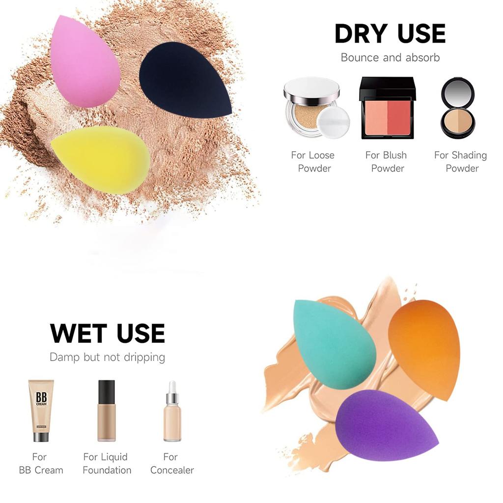 Wholesale Mini Beauty Cosmetic Sponge Egg Private Label Latex Free Makeup Sponge Foundation Make Up Blender Skin-friendly  Soft