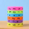 Math Blocks Cubes Learning Math Cubes Cylinder Arithmetic Cube Colorful Number Math Game Preschool Educational Toy for Boys girl