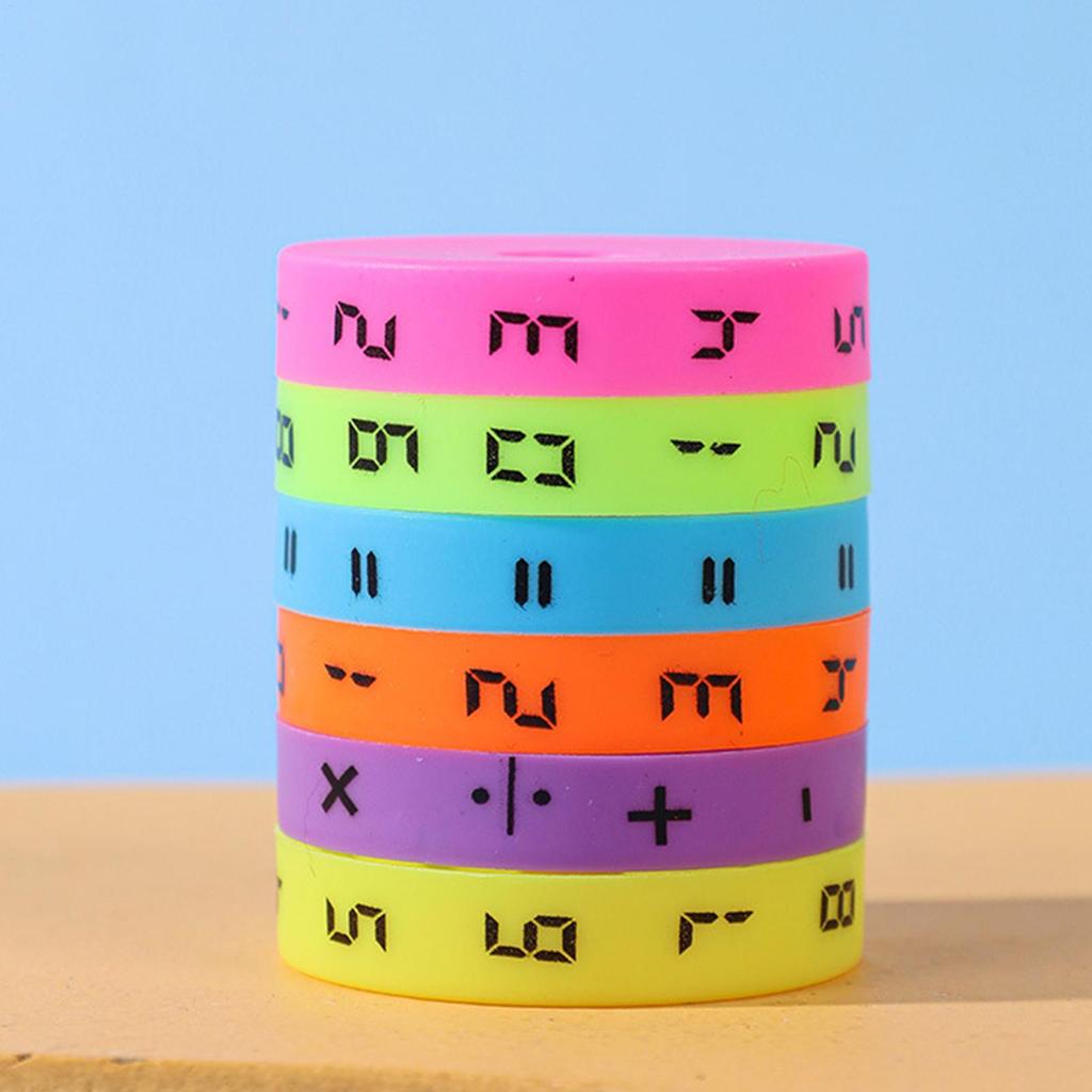 Math Blocks Cubes Learning Math Cubes Cylinder Arithmetic Cube Colorful Number Math Game Preschool Educational Toy for Boys girl