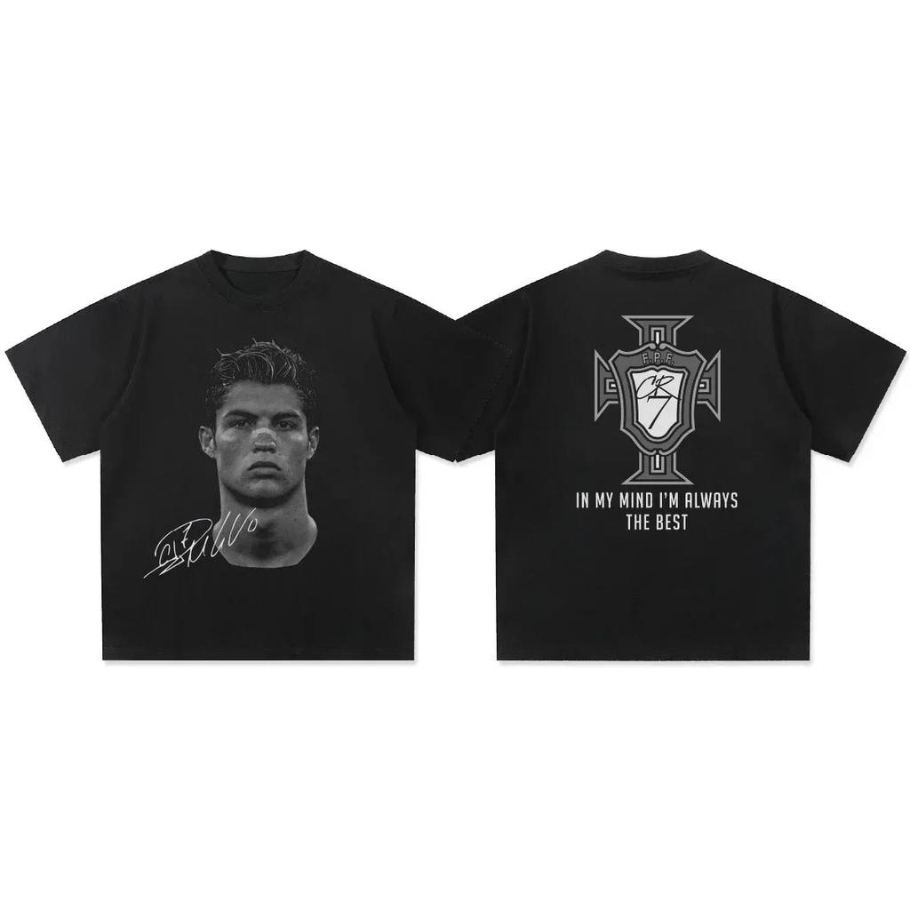 2026 Summer Cristiano Ronaldo Neymar Football Casual Tshirt Unisexs and Unisexs Luxury Brand Top