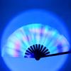 1pcs Fan Music Festival Colorful Handheld Folding Large Rave Fan 33cm Festival Gifts Chinease