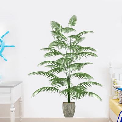 Adesivi da Parete Impermeabili Autoadesivi Pianta Verde In Vaso Per Soggiorno Bagno Decorazione Domestica Decalcomanie da Parete
