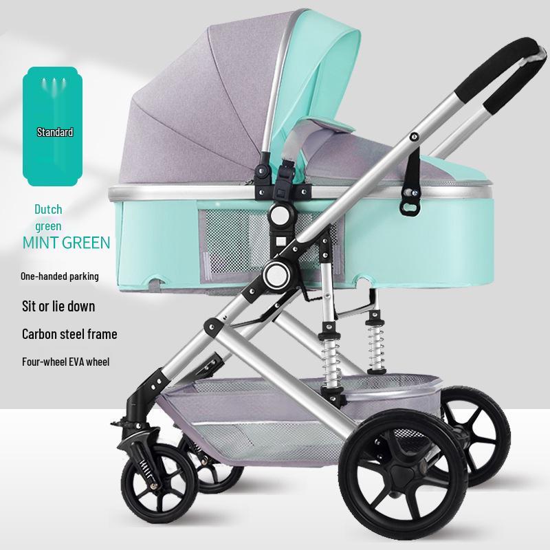 Zhi Er Le Baby Stroller: Lightweight, Reclining, Two-Way, High Landscape, Shock Absorption for Newborns