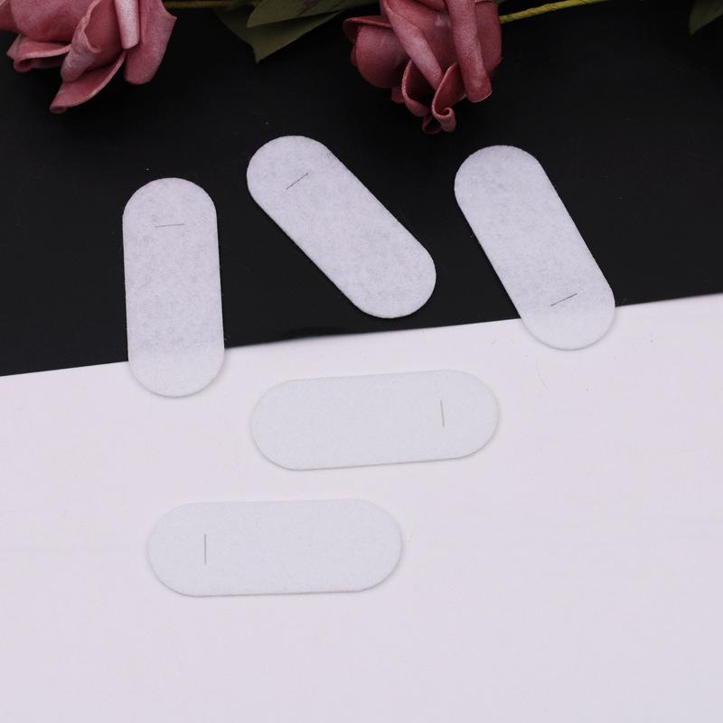 100 ks oválné netkané slzné spony, rozpěrky, obdélníkové plstěné podložky záplaty