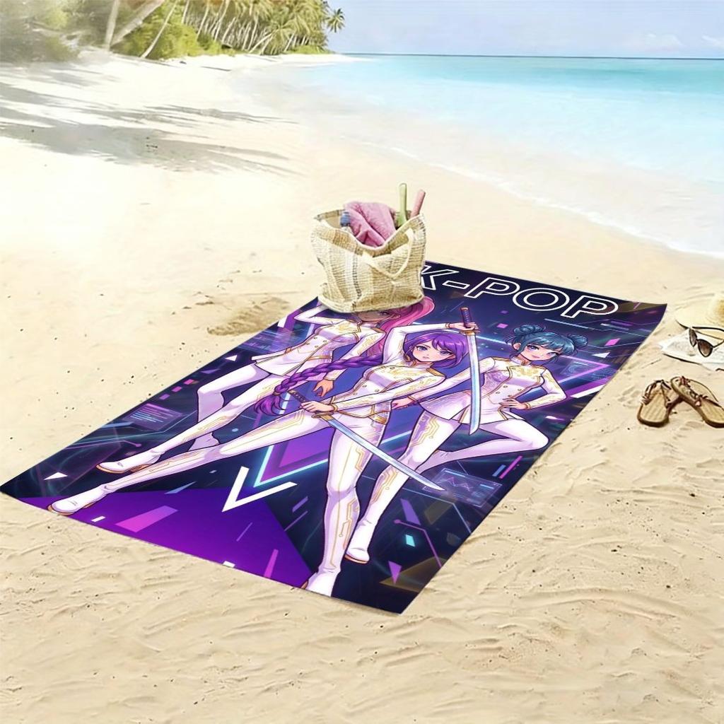 K-POP Style Beach Towel Girl Group Super Absorbency Suitable for Summer Vacation Yoga and Family Fitness Perfect Gift For Family
