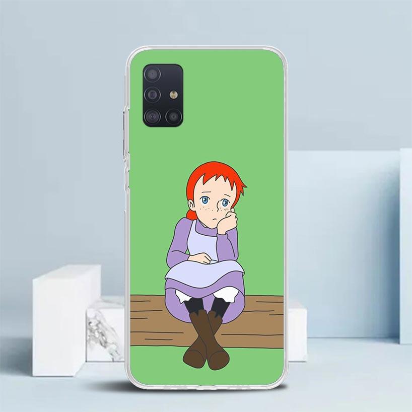 A-Anne Of Green Gables Shirley Soft Cover for Samsung Galaxy A12 A22 A32 A52 A72 A02S Phone Case Note 20 Ultra 10 S10 Plus A51 A
