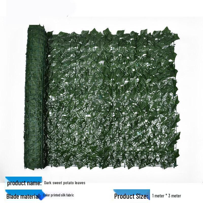 Artificial Green Leaf Privacy Fence