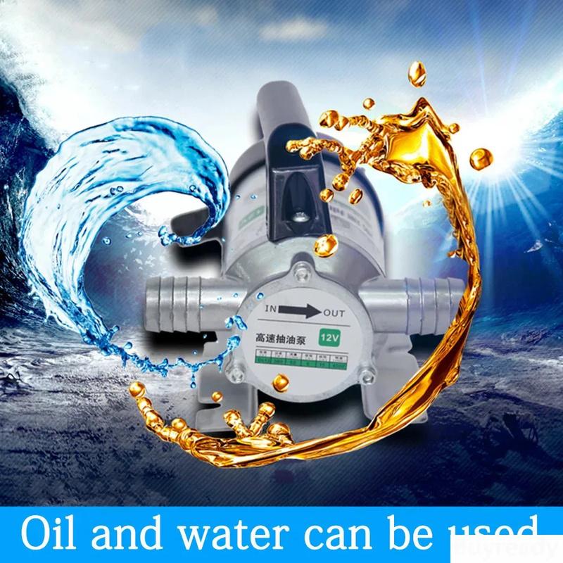 12V 24V 220V 50L/min Electric Automatic Fuel Transfer Pump For Pumping Oil Diesel Kerosene Water Small Auto Refueling Pump 12 V