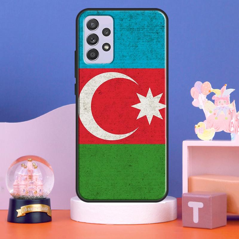 Azerbaijan Flag Case For Samsung Galaxy A56 A16 A26 A36 A55 A35 A15 A54 A34 A14 A52 A32 A12 A13 A33 A53 A17