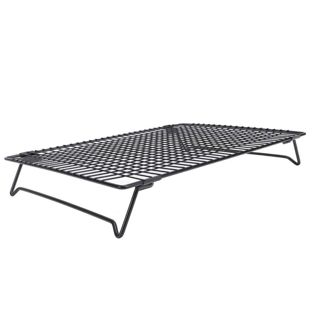 Folding Cooling Rack Carbon Steel Nonstick Quick Cooling Multifunctional Roasting Cooling Folding Rack for Cake Breads