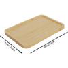 Bamboo Counter Tray for Bathroom Natural Wooden Decorative Tray Kitchen, Shower, Dining Table Vanity,10×6.9 Inch